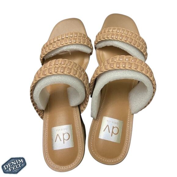 DV by Dolce Vita Womens Santana Camel Brown/Tan Heel Strap Sandal | NEW!! - Picture 9 of 15